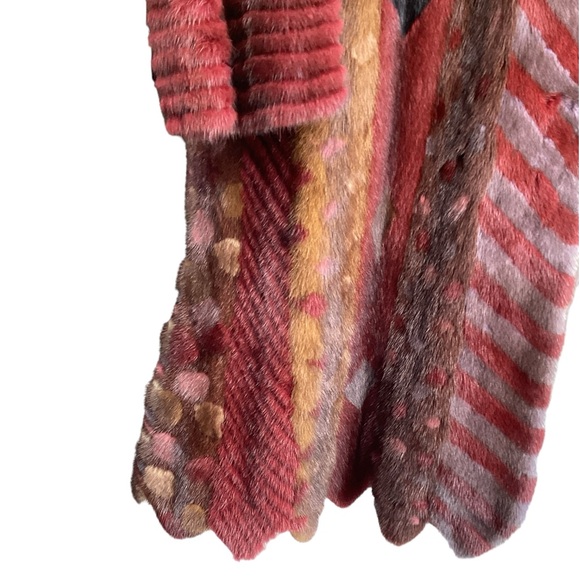 Multi Color Multi Patterned Mink Coat (fc) - Picture 15 of 17